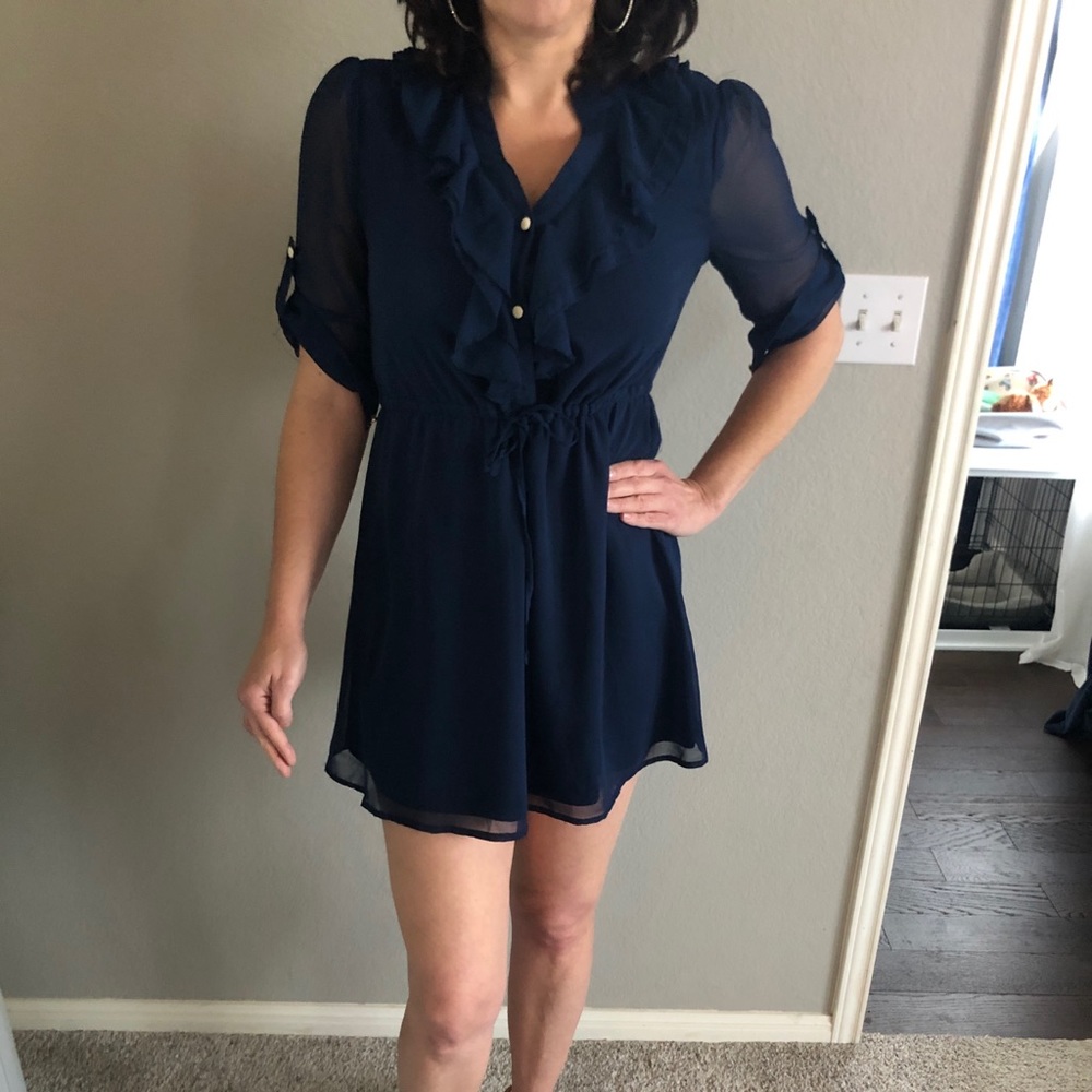 Flirty Navy Mini-dress